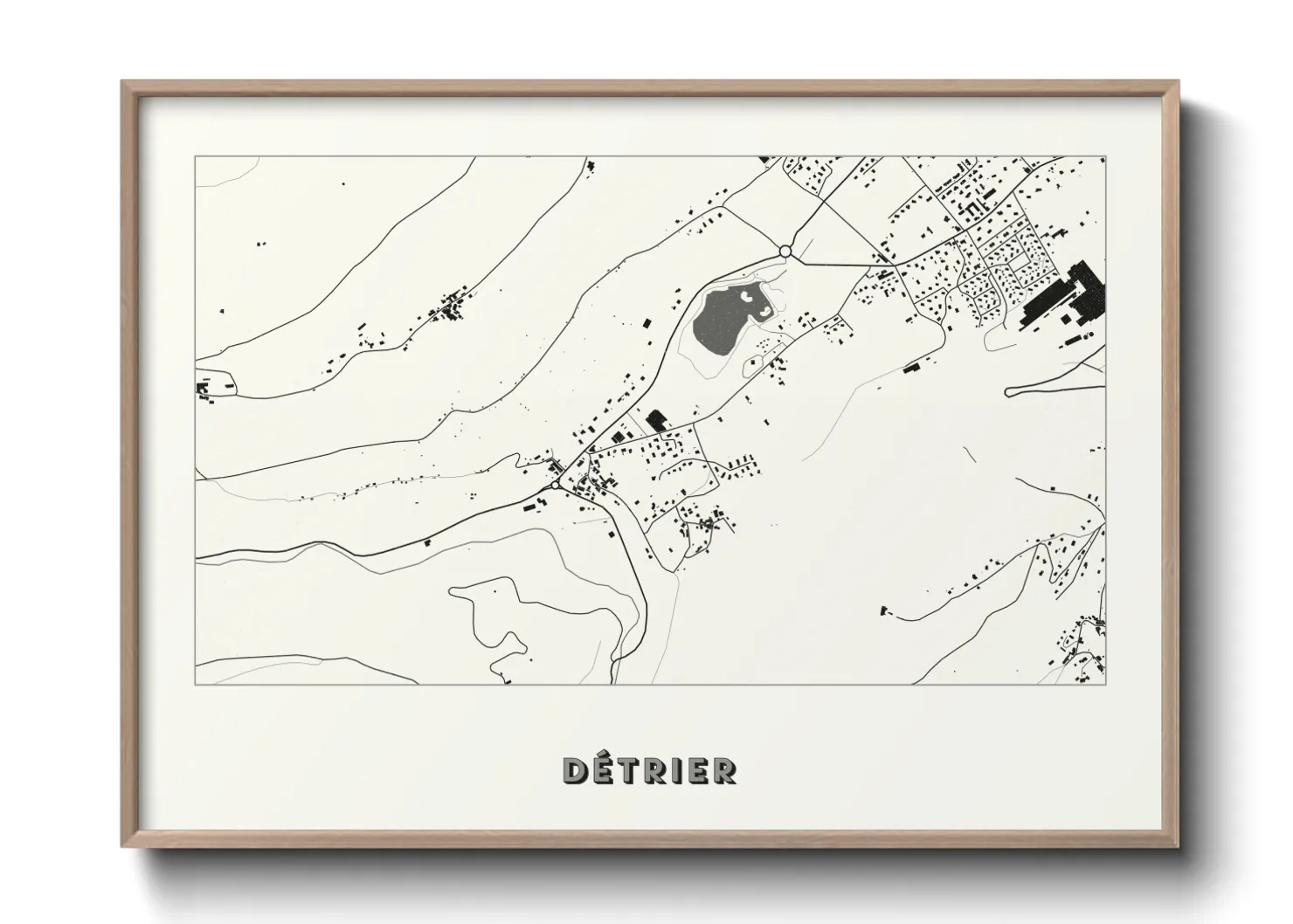 Une affiche de carte sur Détrier