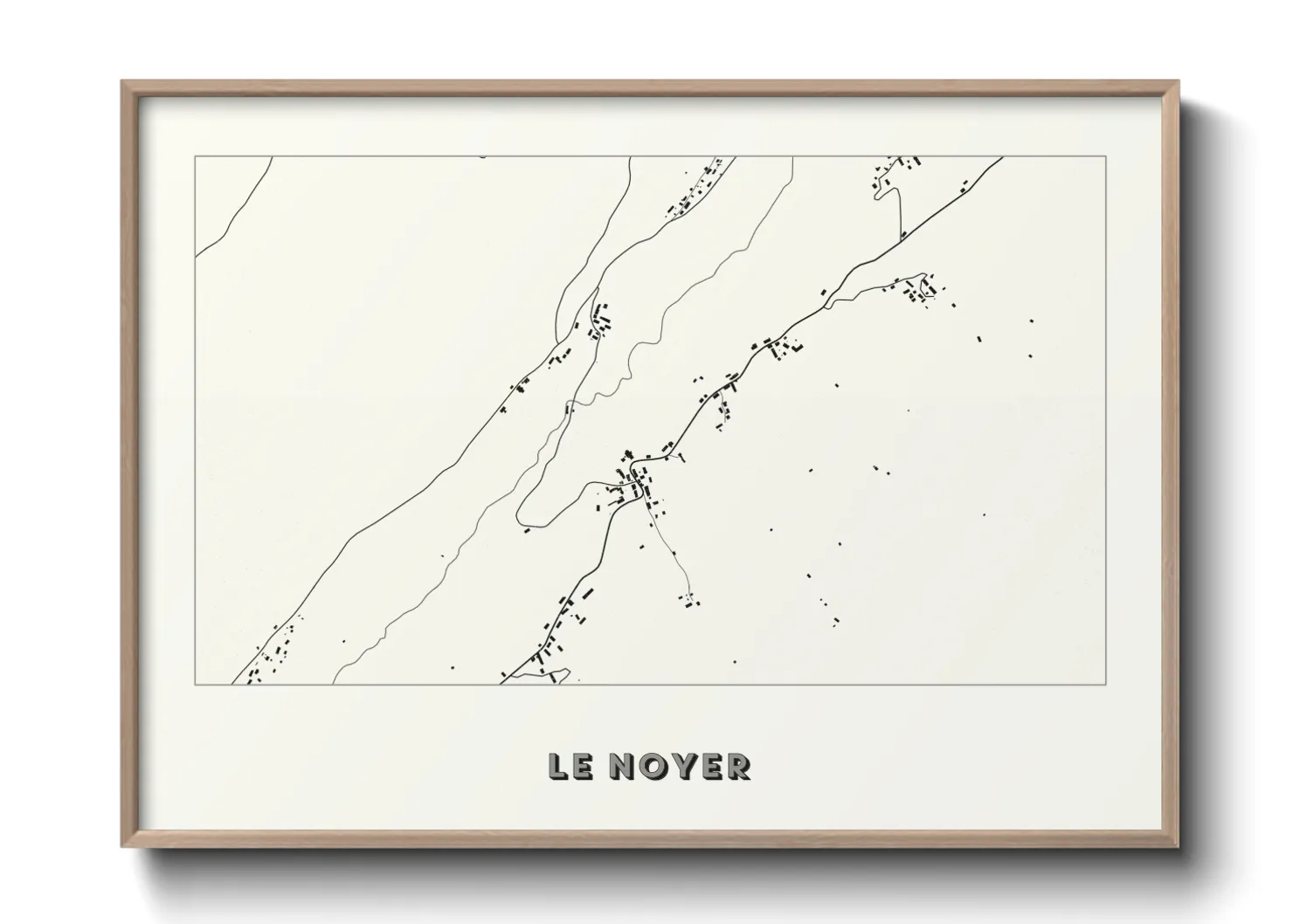 Une affiche de carte sur Le Noyer