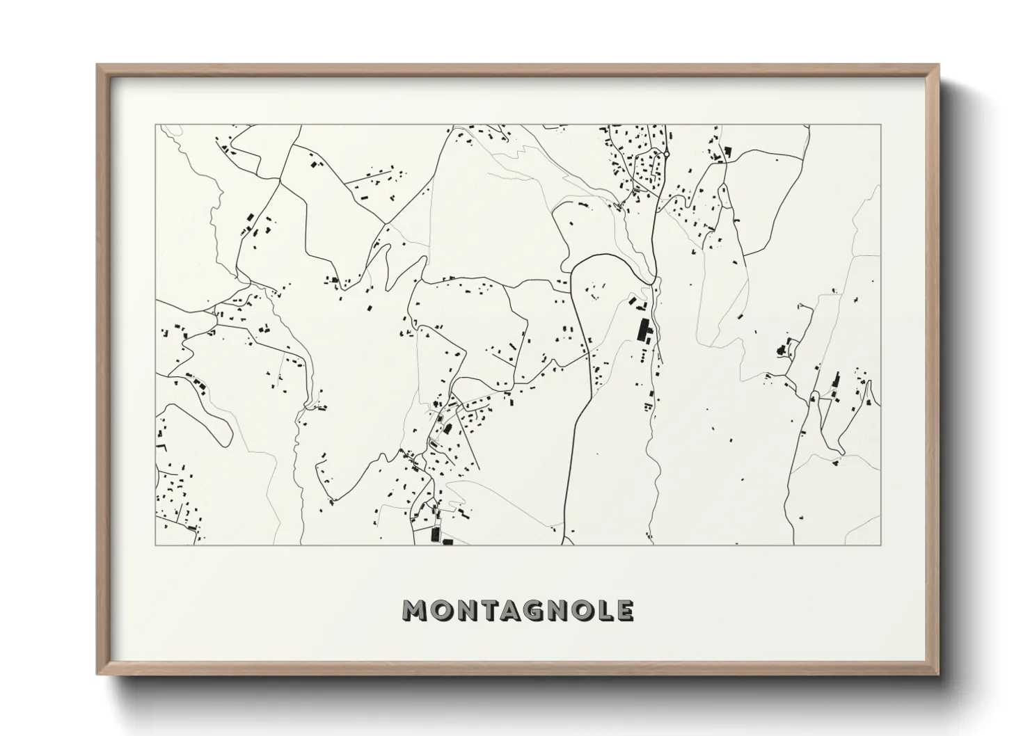 Une affiche de carte sur Montagnole