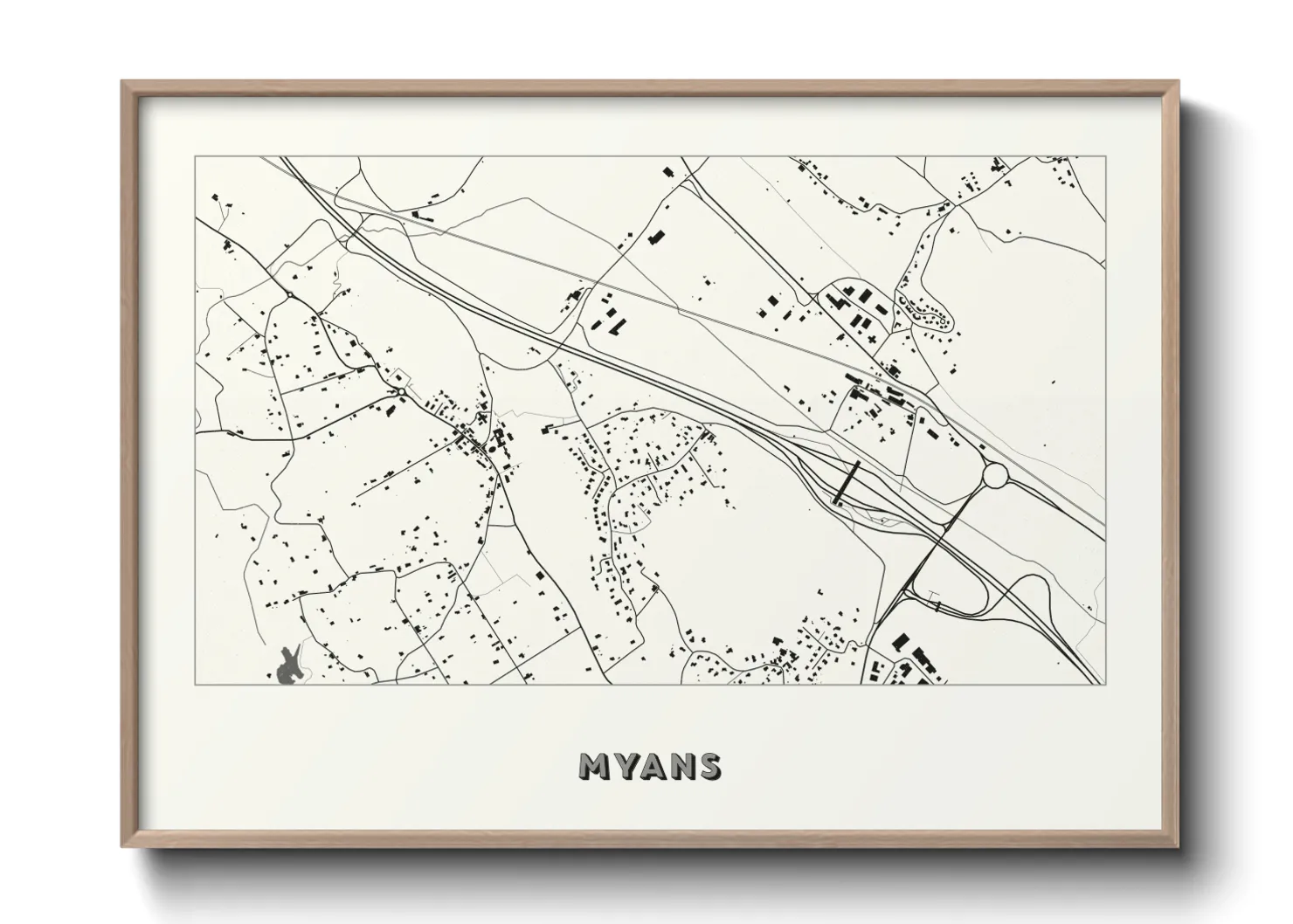 Une affiche de carte sur Myans