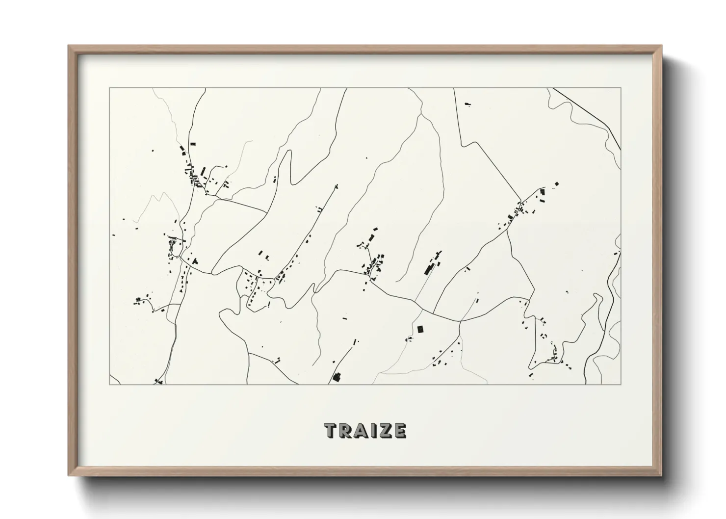 Une affiche de carte sur Traize