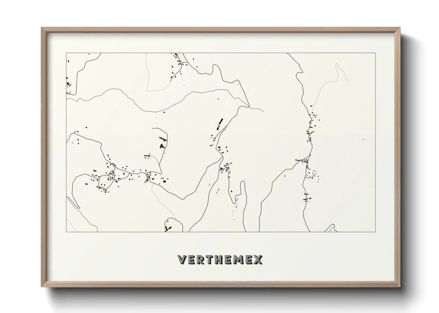 Une affiche de carte sur Verthemex