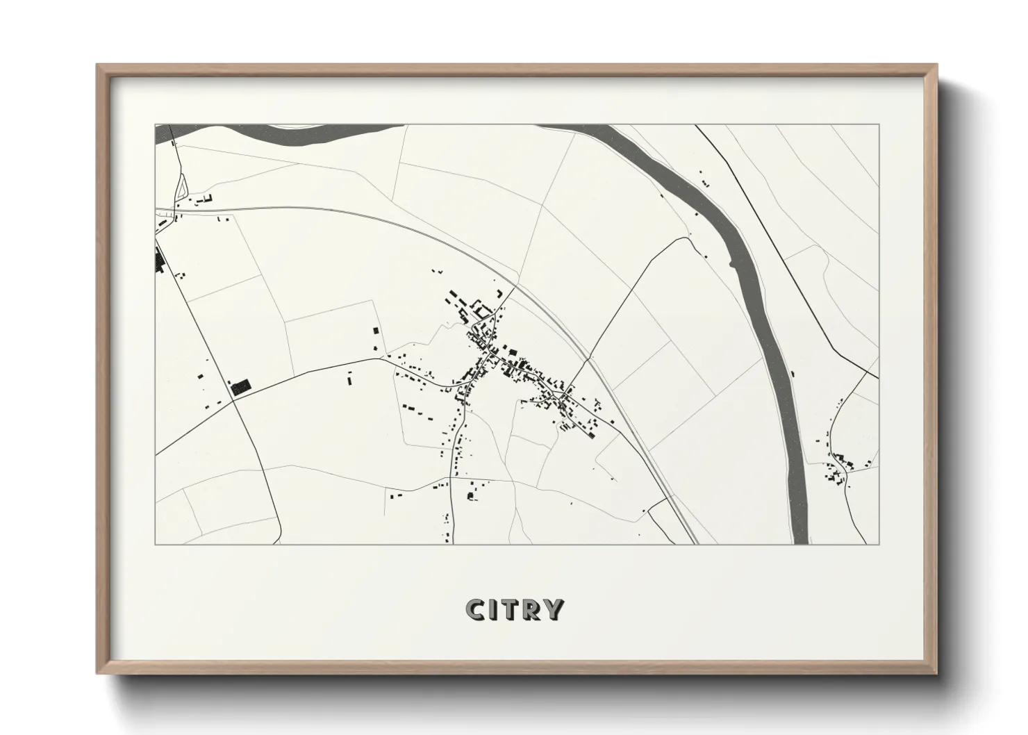 Une affiche de carte sur Citry