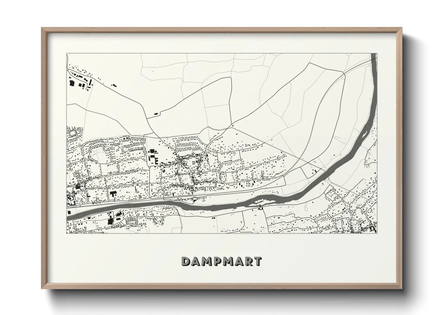 Une affiche de carte sur Dampmart