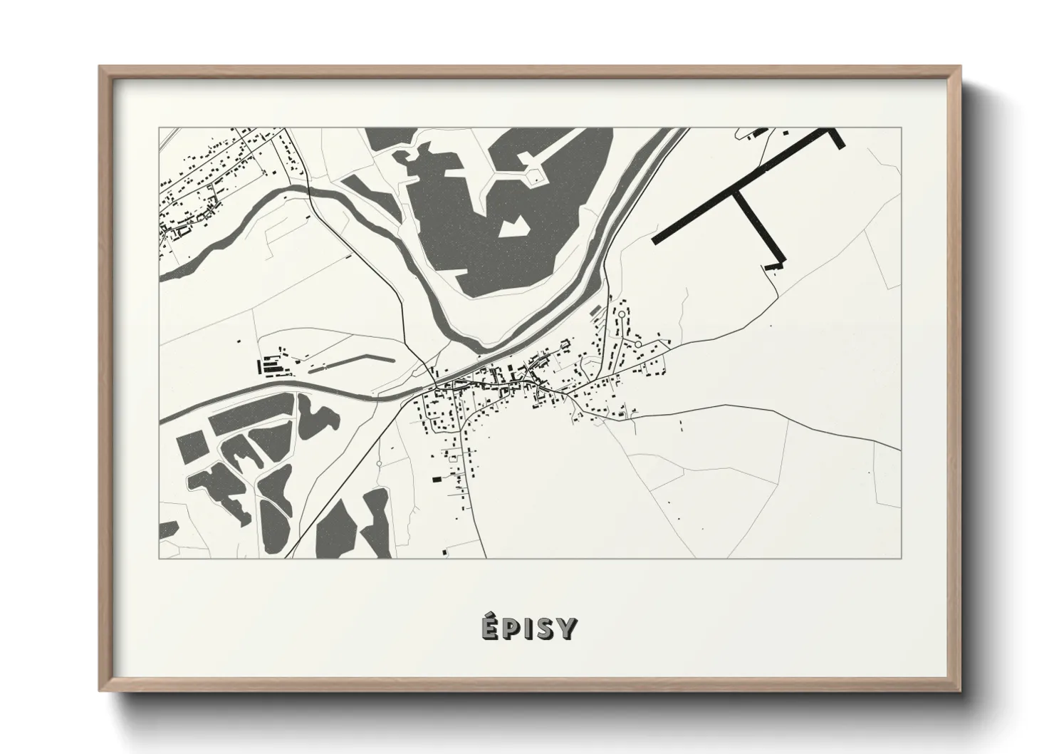 Une affiche de carte sur Épisy