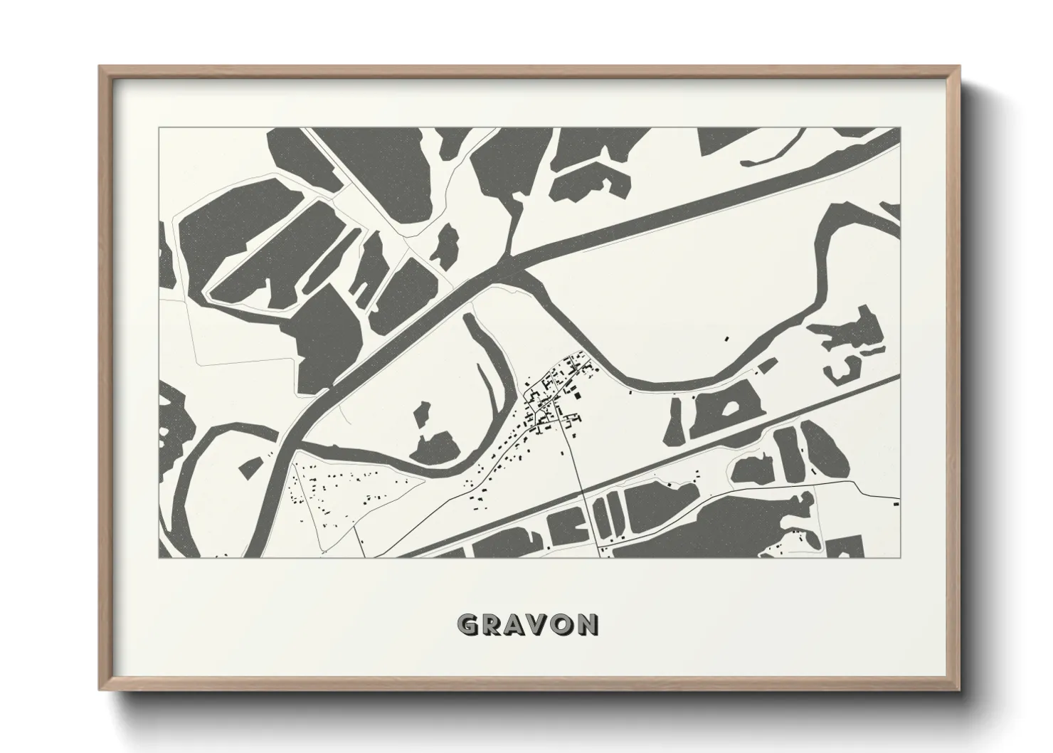 Une affiche de carte sur Gravon