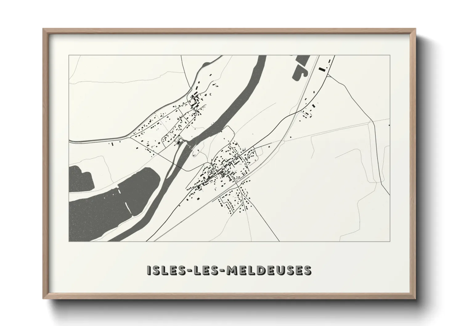 Une affiche de carte sur Isles-les-Meldeuses