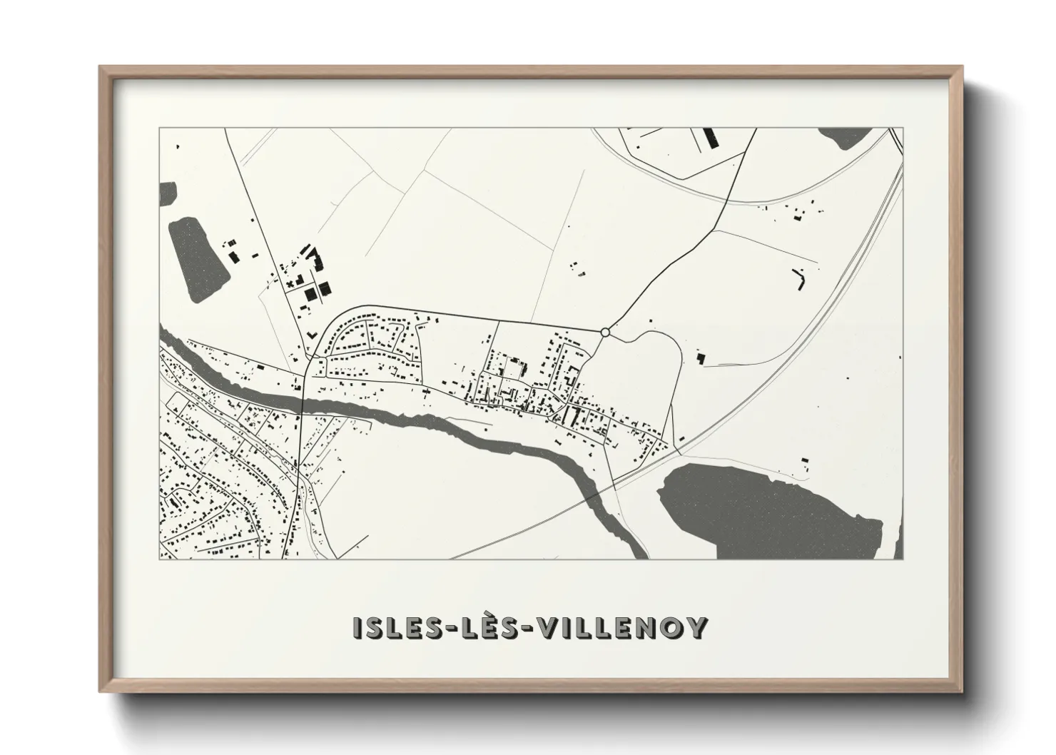 Une affiche de carte sur Isles-lès-Villenoy