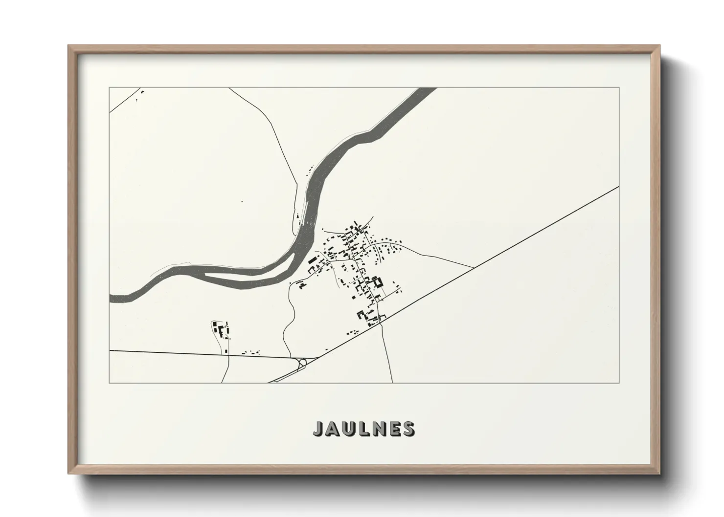 Une affiche de carte sur Jaulnes