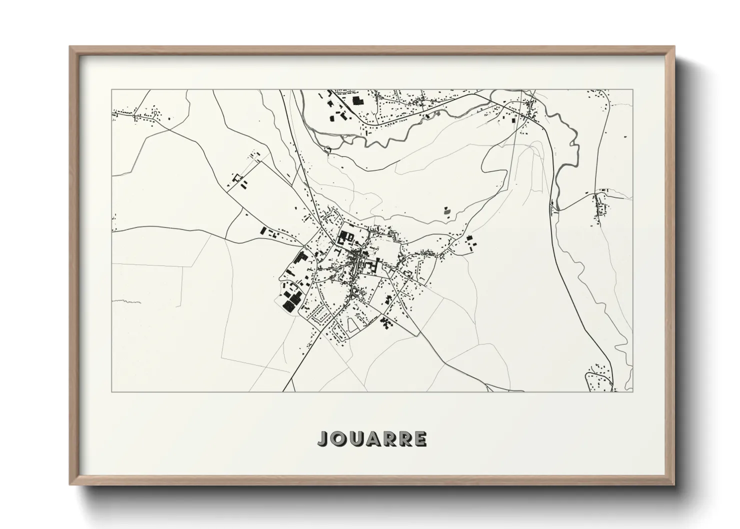 Une affiche de carte sur Jouarre
