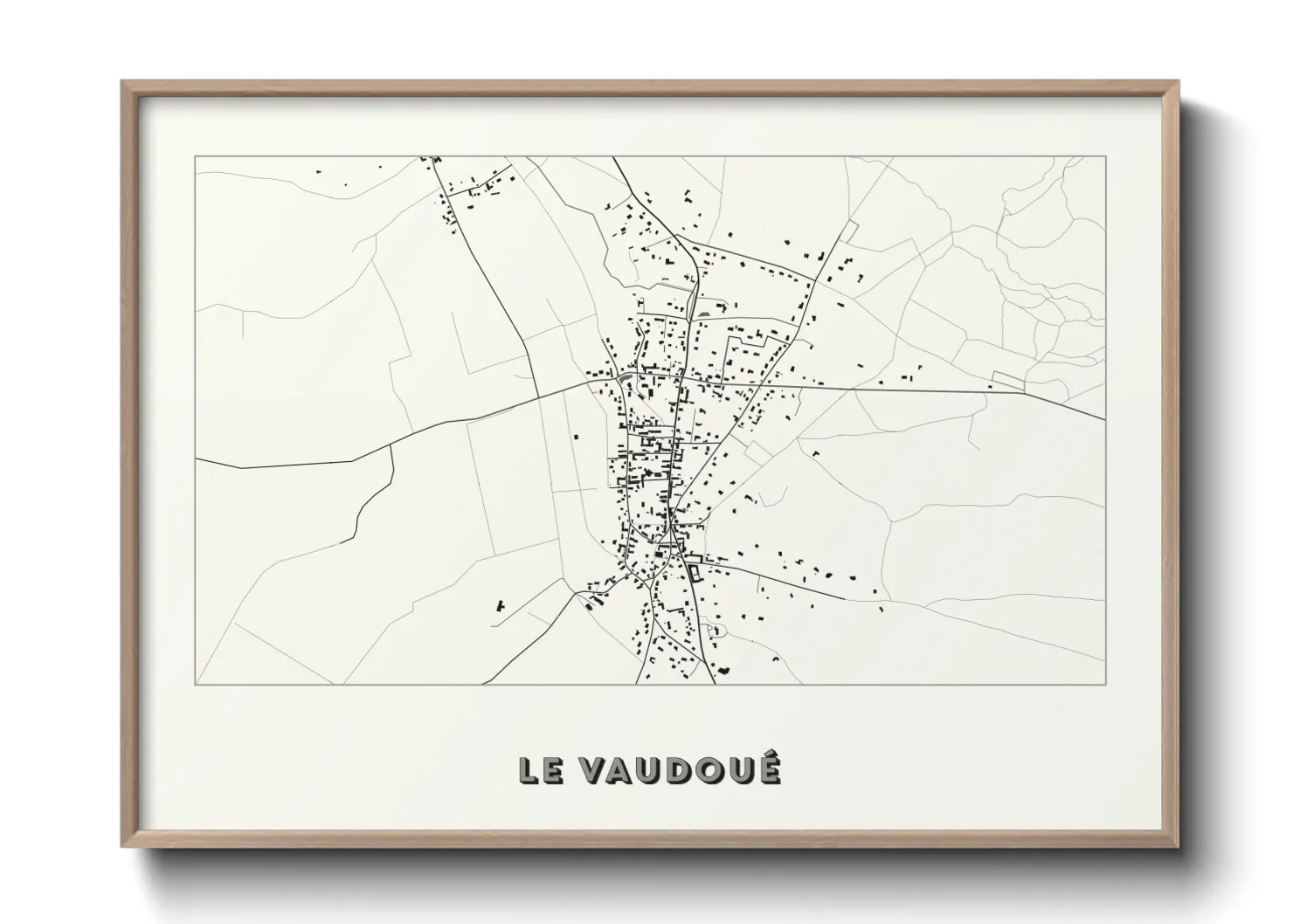 Une affiche de carte sur Le Vaudoué
