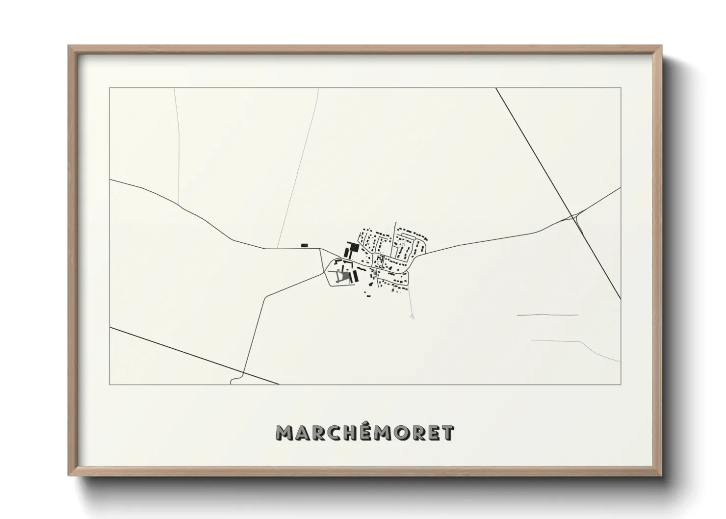 Une affiche de carte sur Marchémoret