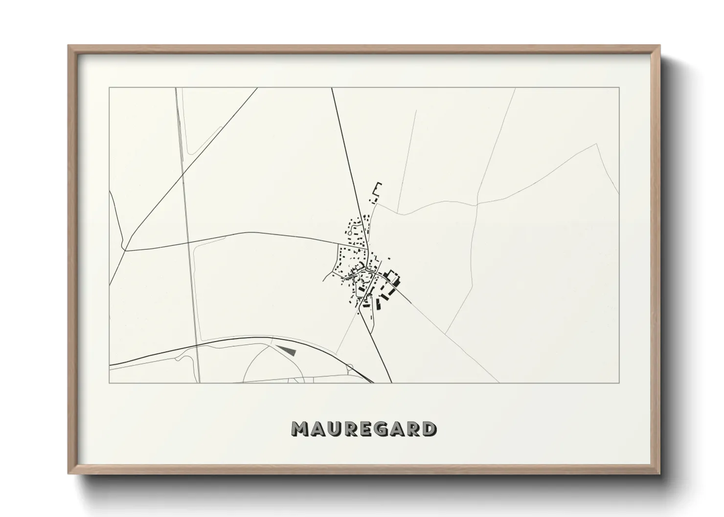 Une affiche de carte sur Mauregard