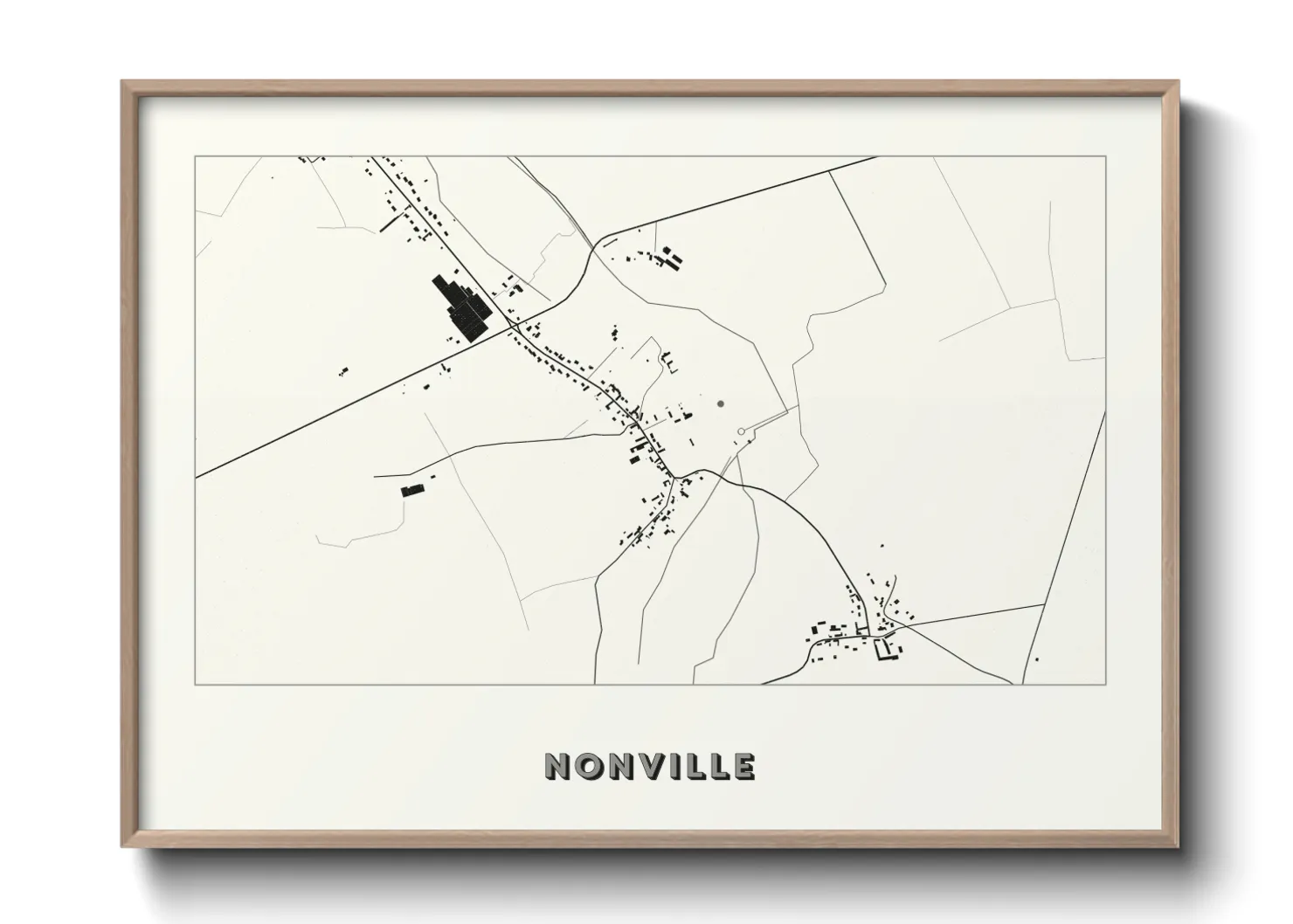 Une affiche de carte sur Nonville