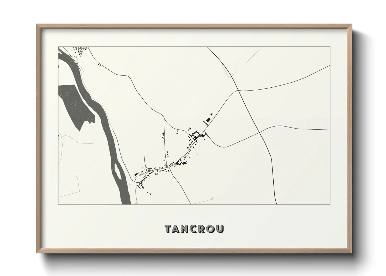 Une affiche de carte sur Tancrou