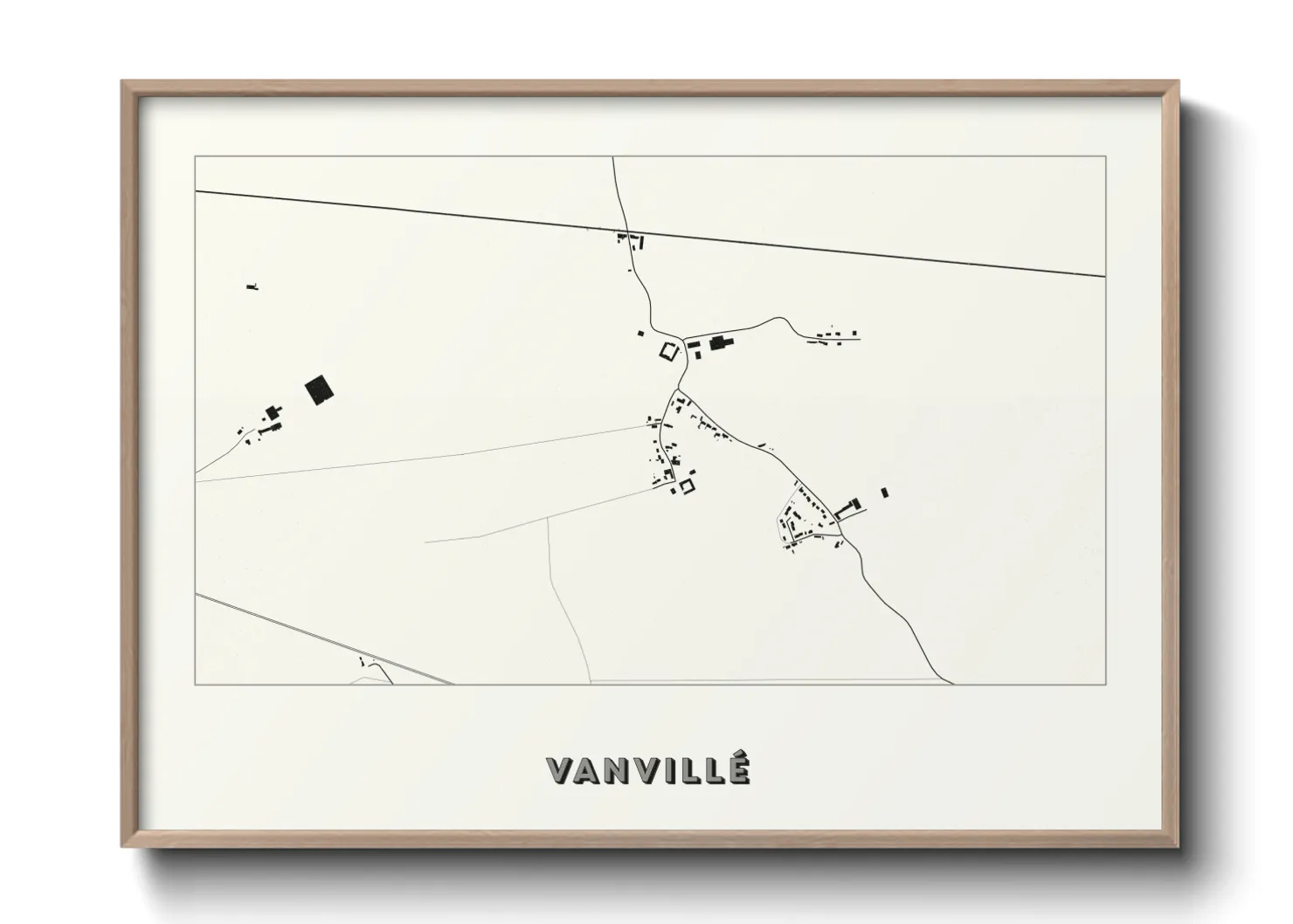 Une affiche de carte sur Vanvillé