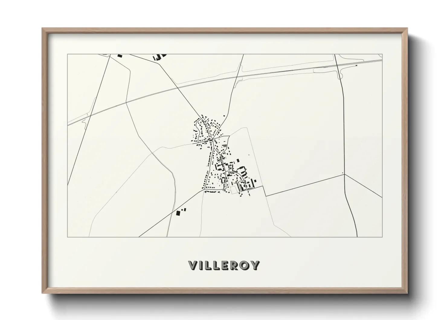 Une affiche de carte sur Villeroy