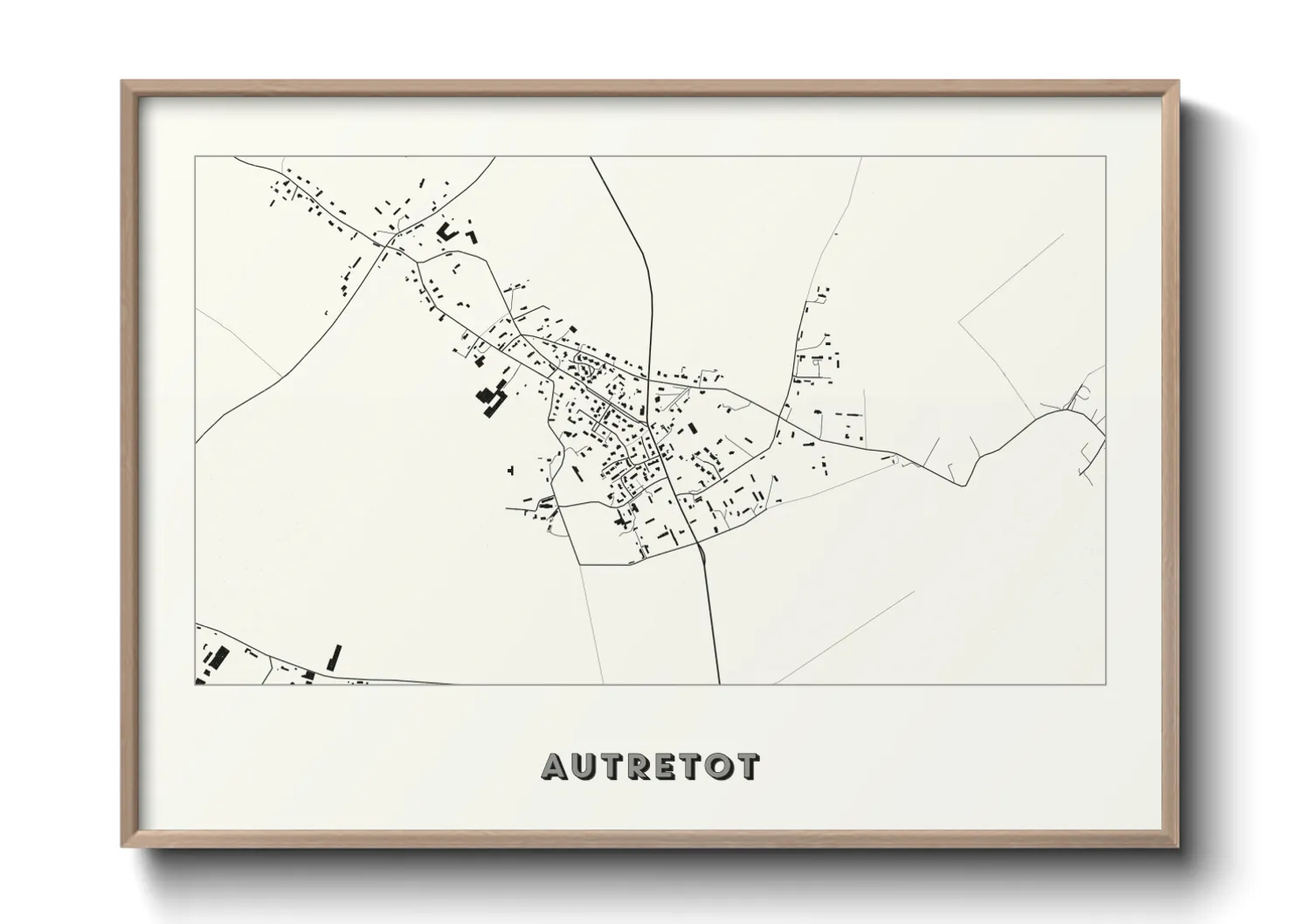 Une affiche de carte sur Autretot