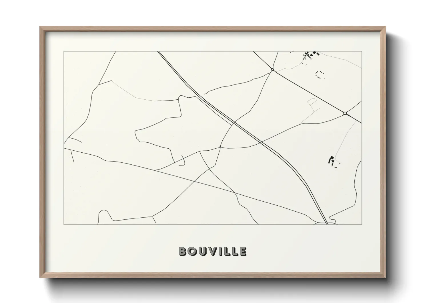 Une affiche de carte sur Bouville
