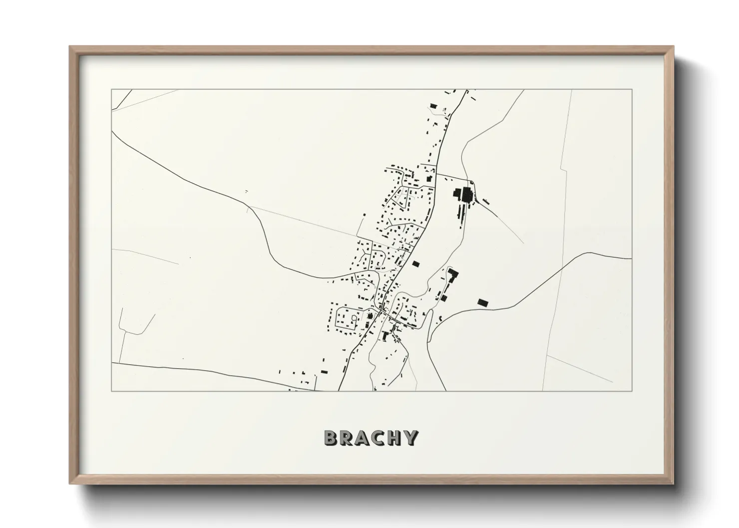 Une affiche de carte sur Brachy