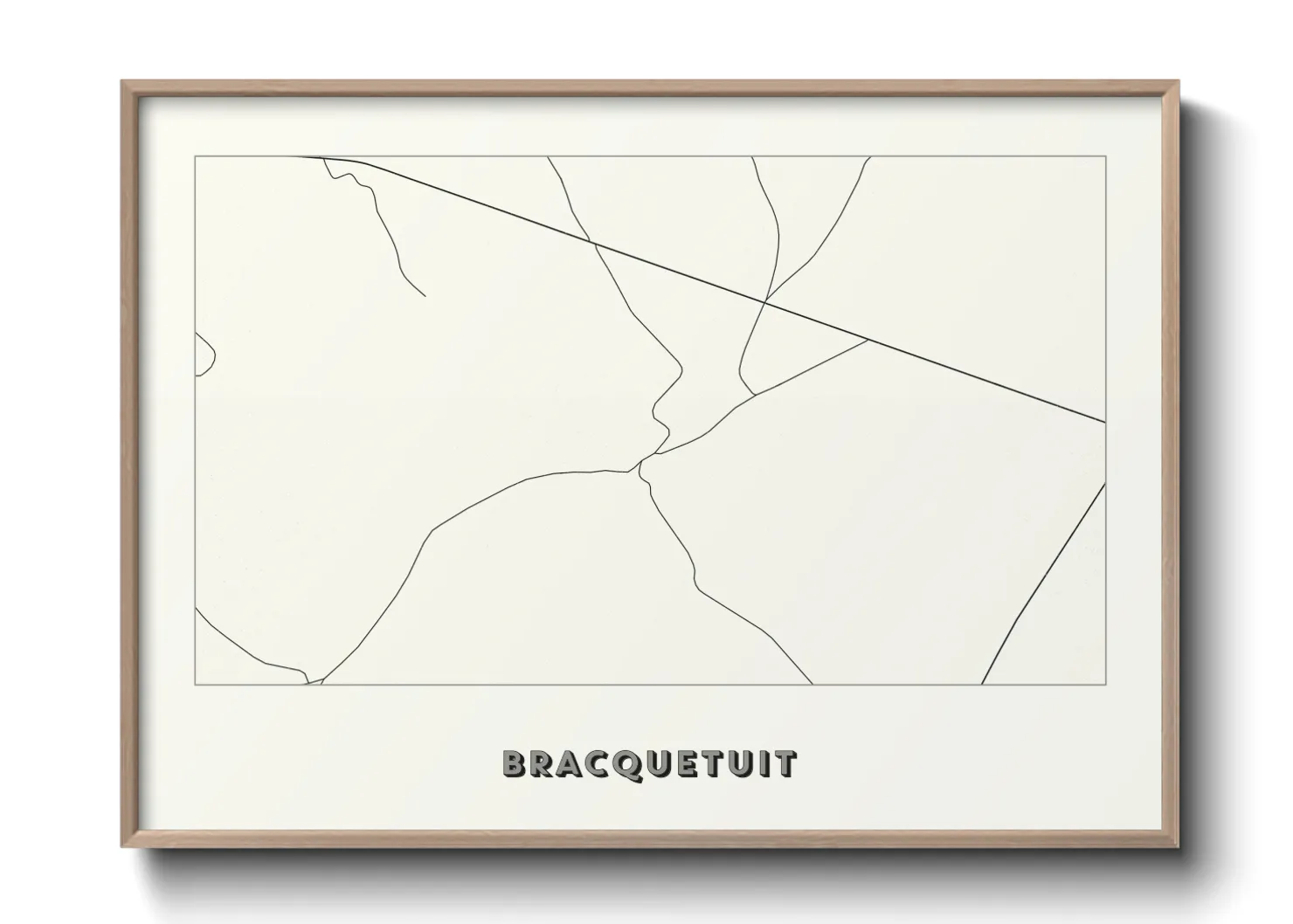 Une affiche de carte sur Bracquetuit