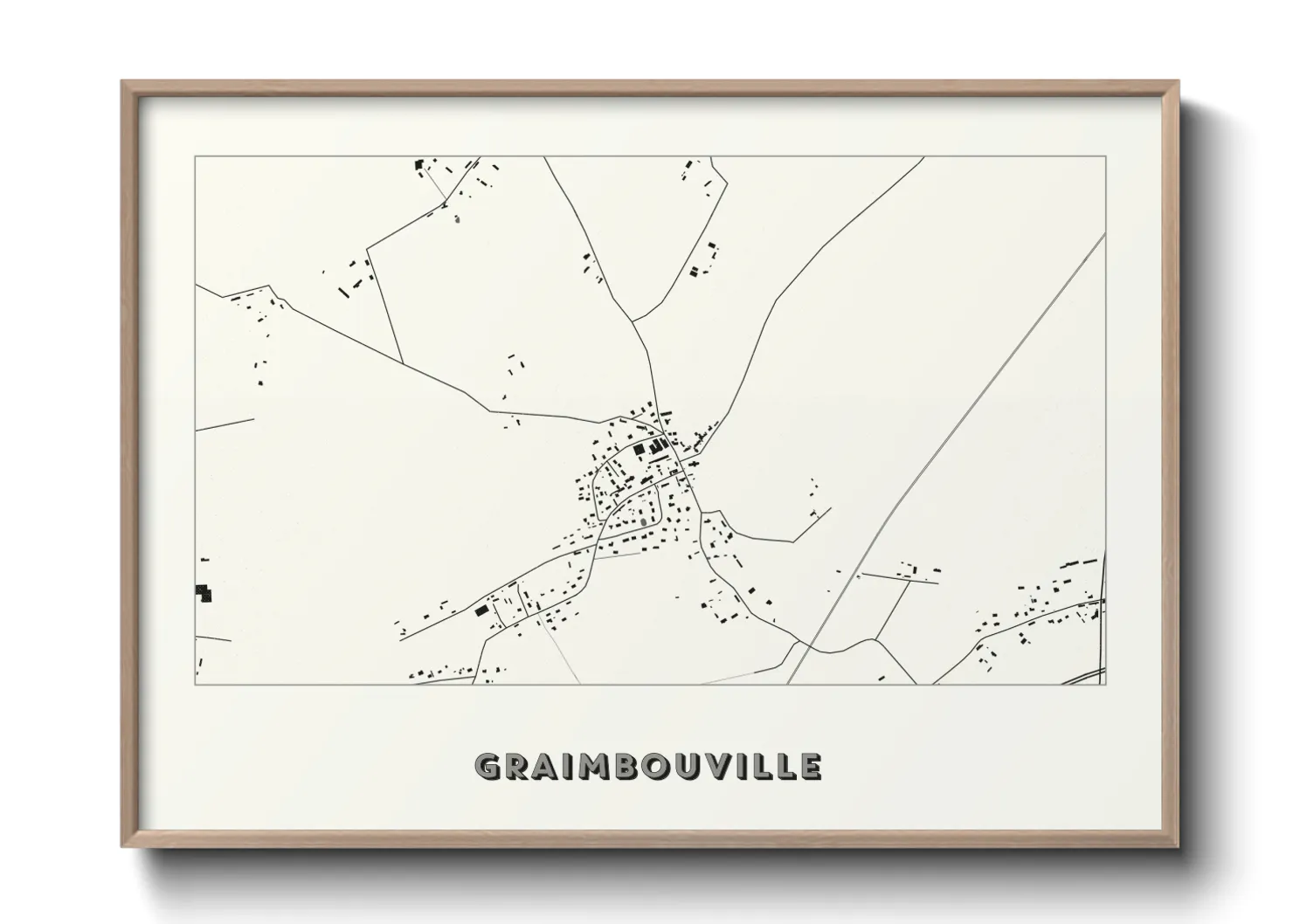 Une affiche de carte sur Graimbouville