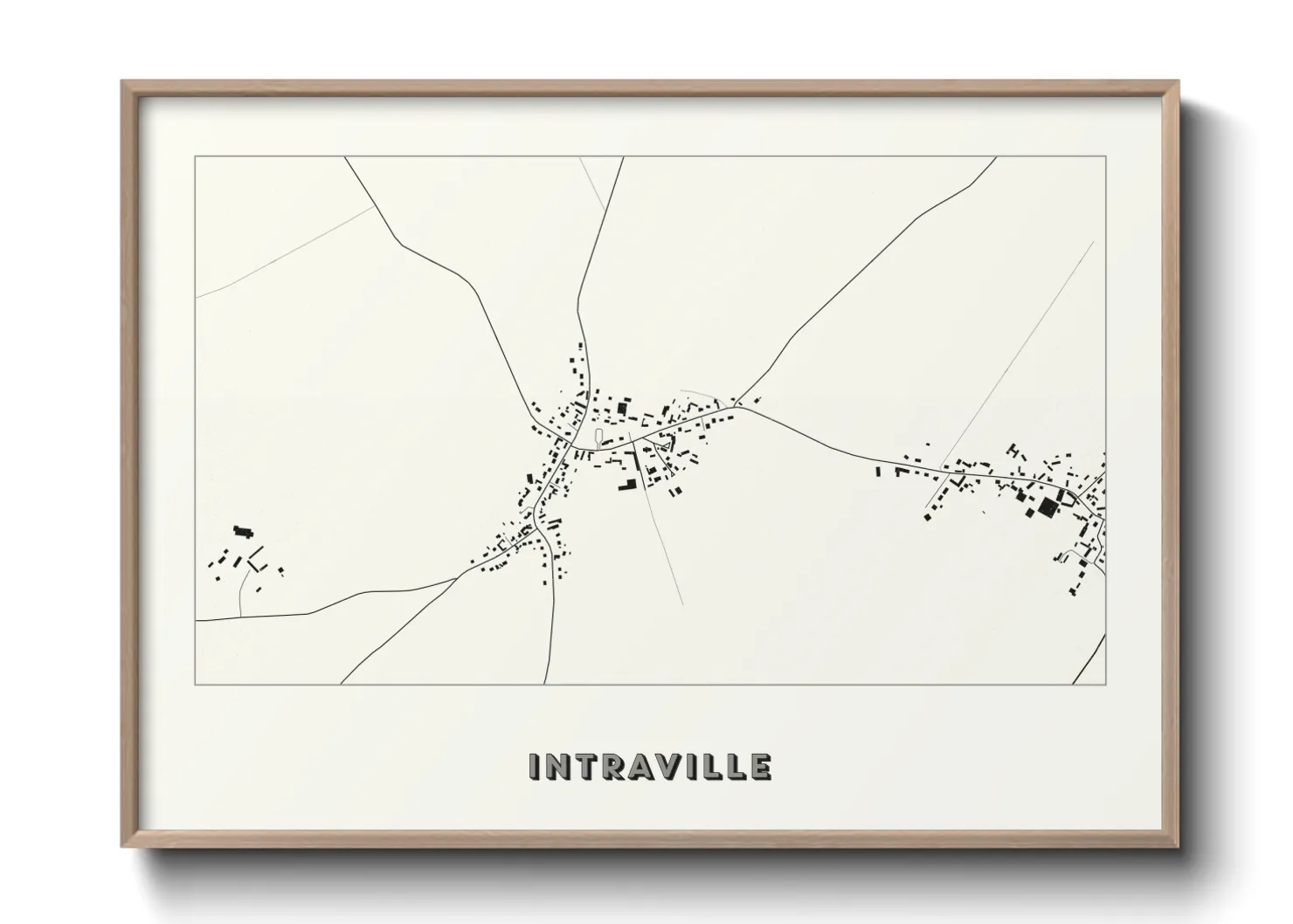 Une affiche de carte sur Intraville