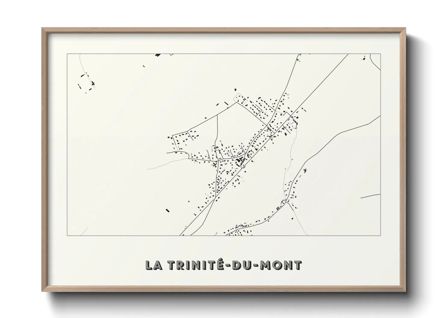 Une affiche de carte sur La Trinité-du-Mont