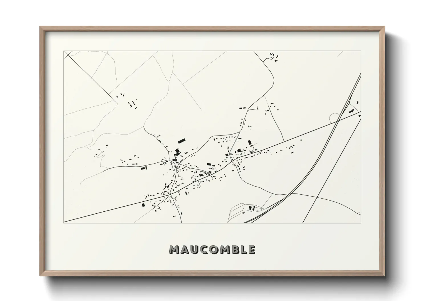 Une affiche de carte sur Maucomble