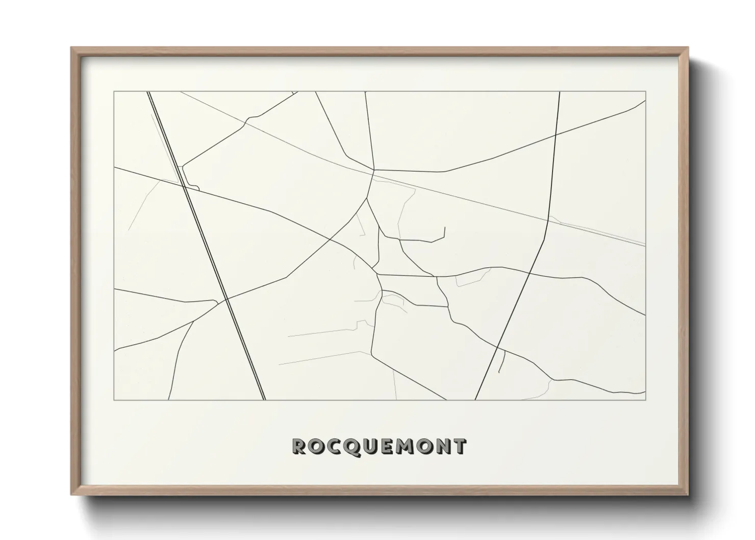 Une affiche de carte sur Rocquemont