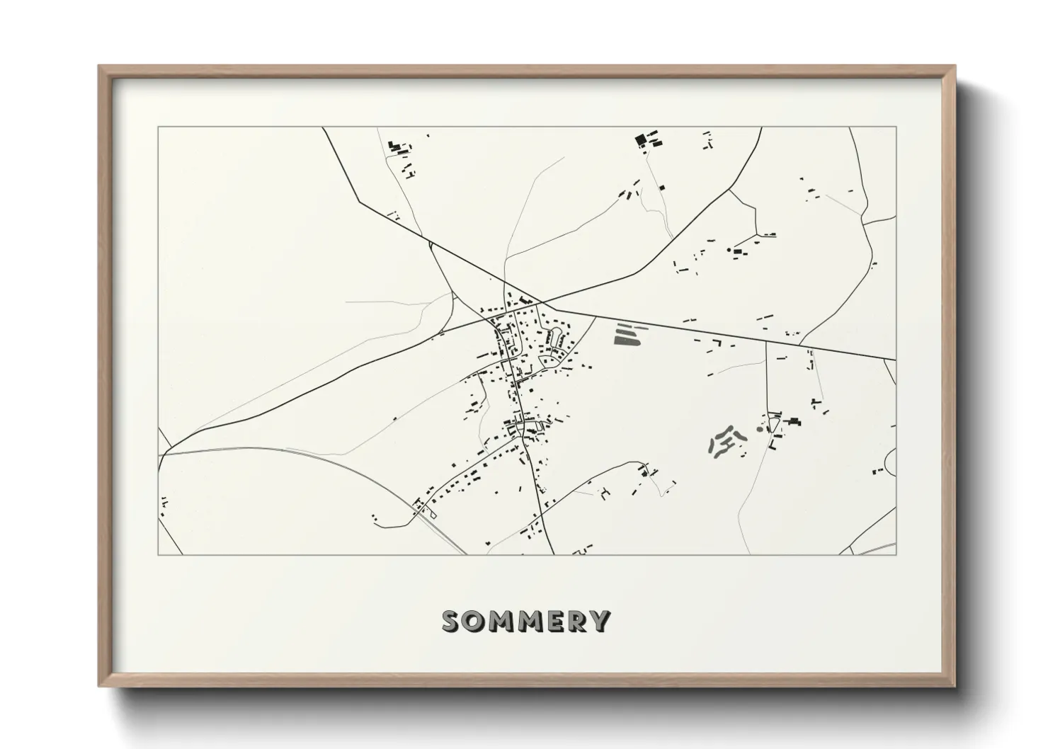 Une affiche de carte sur Sommery