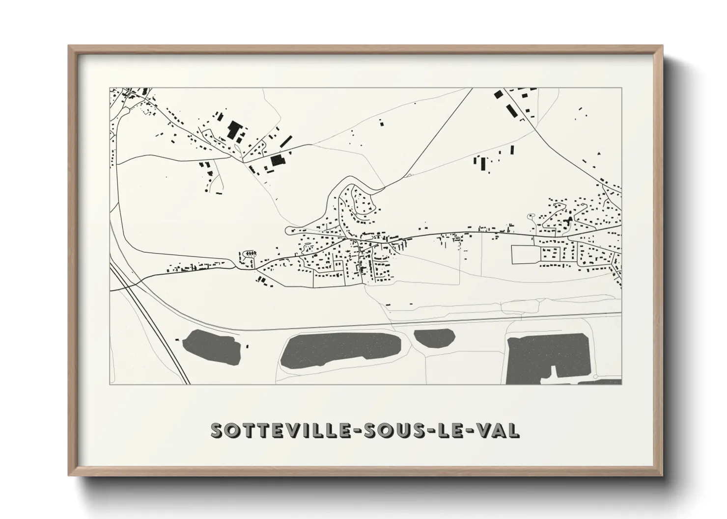 Une affiche de carte sur Sotteville-sous-le-Val