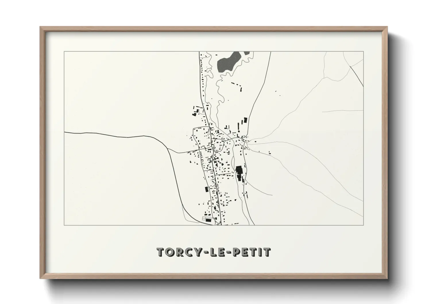 Une affiche de carte sur Torcy-le-Petit