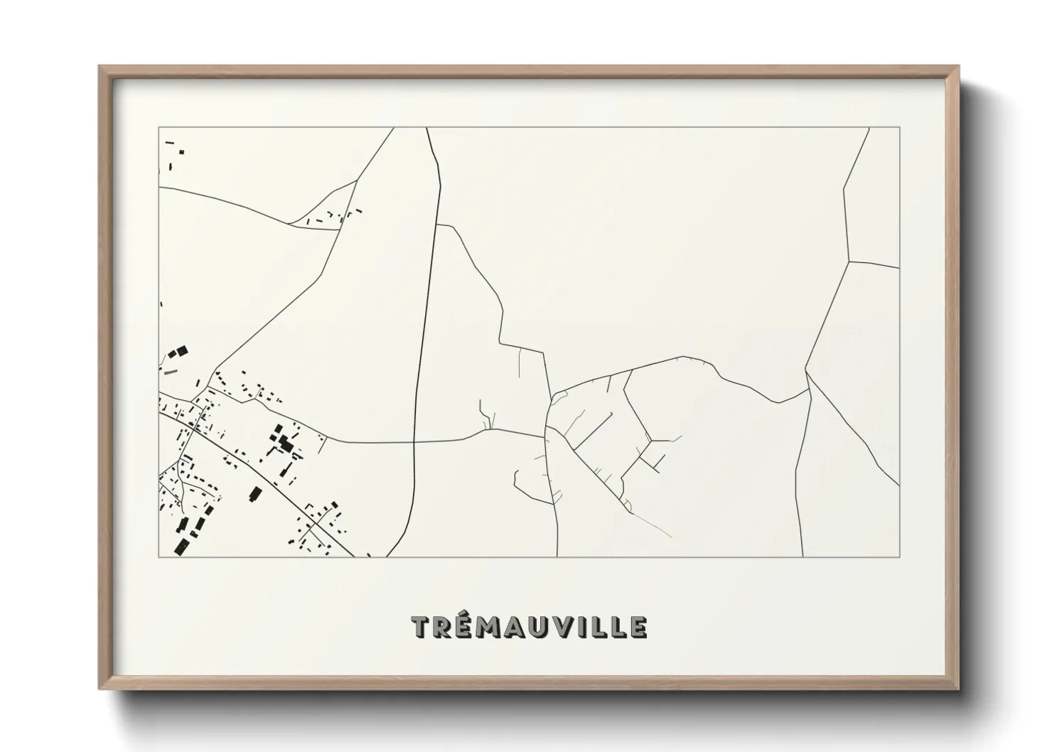 Une affiche de carte sur Trémauville