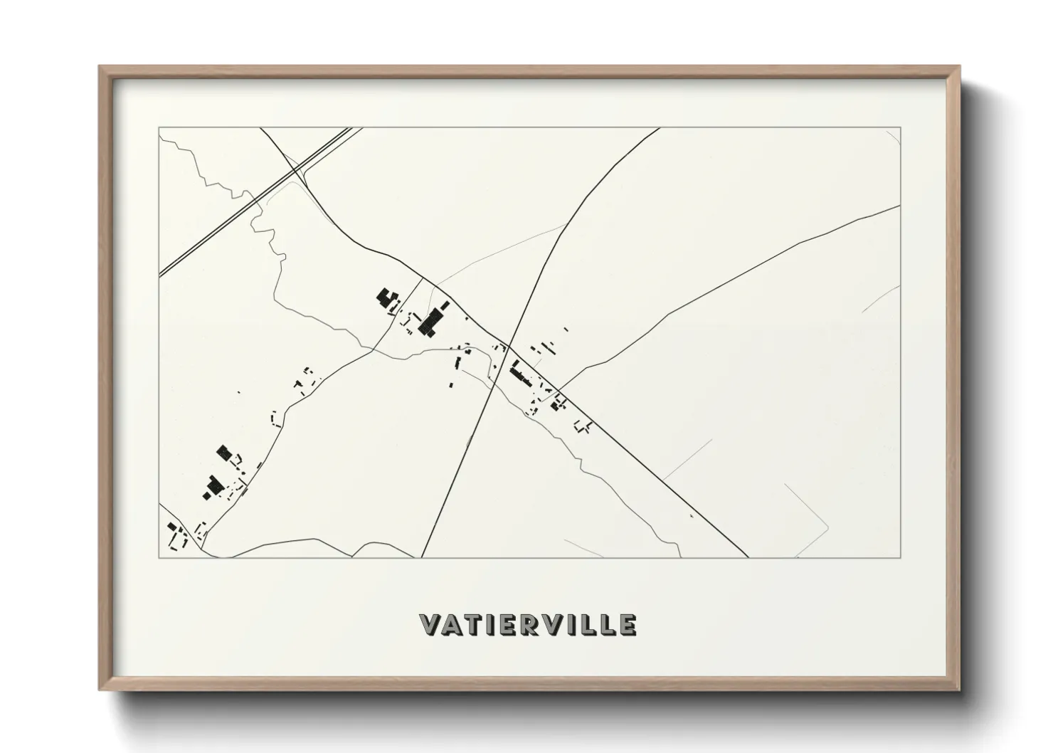 Une affiche de carte sur Vatierville