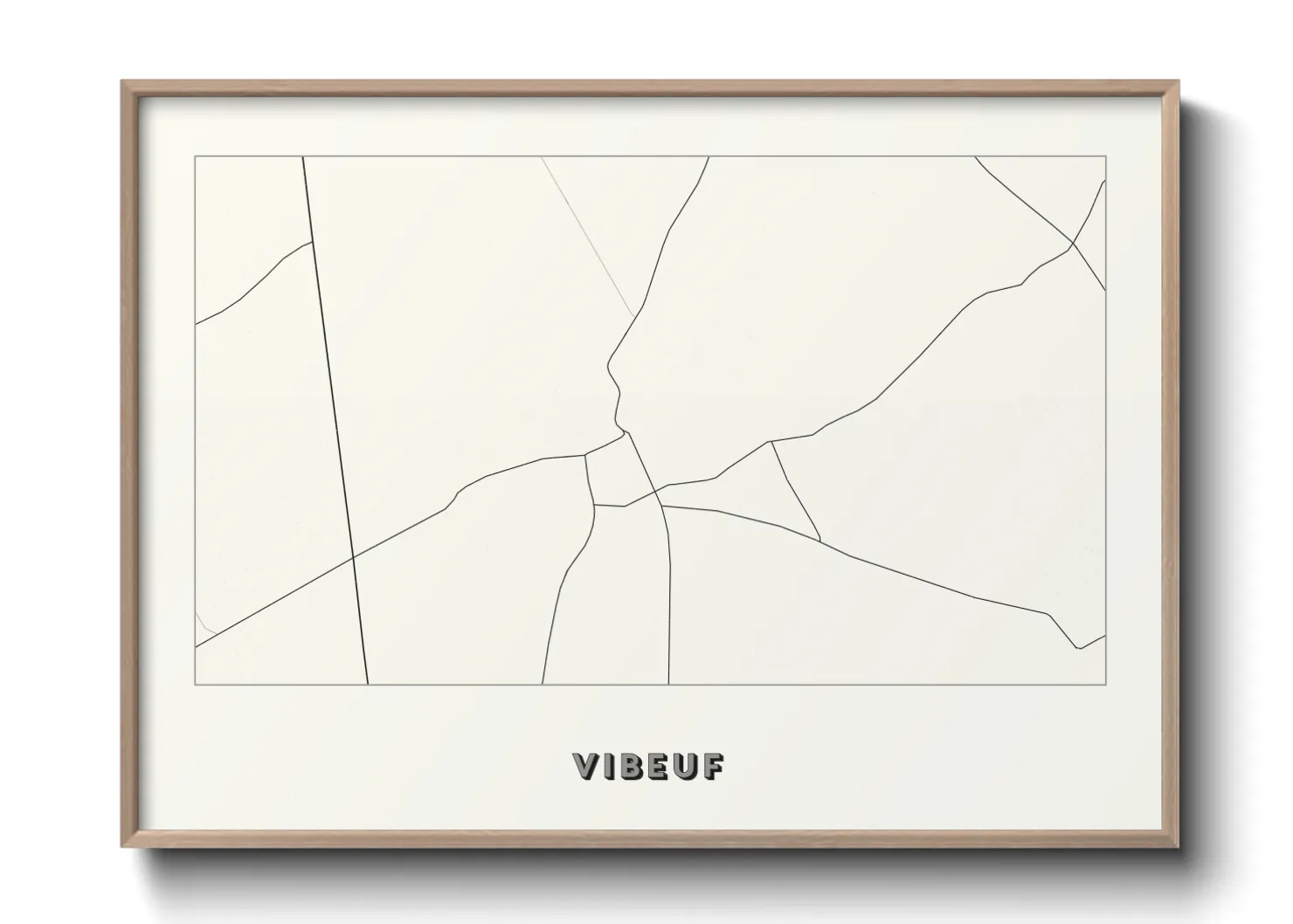Une affiche de carte sur Vibeuf