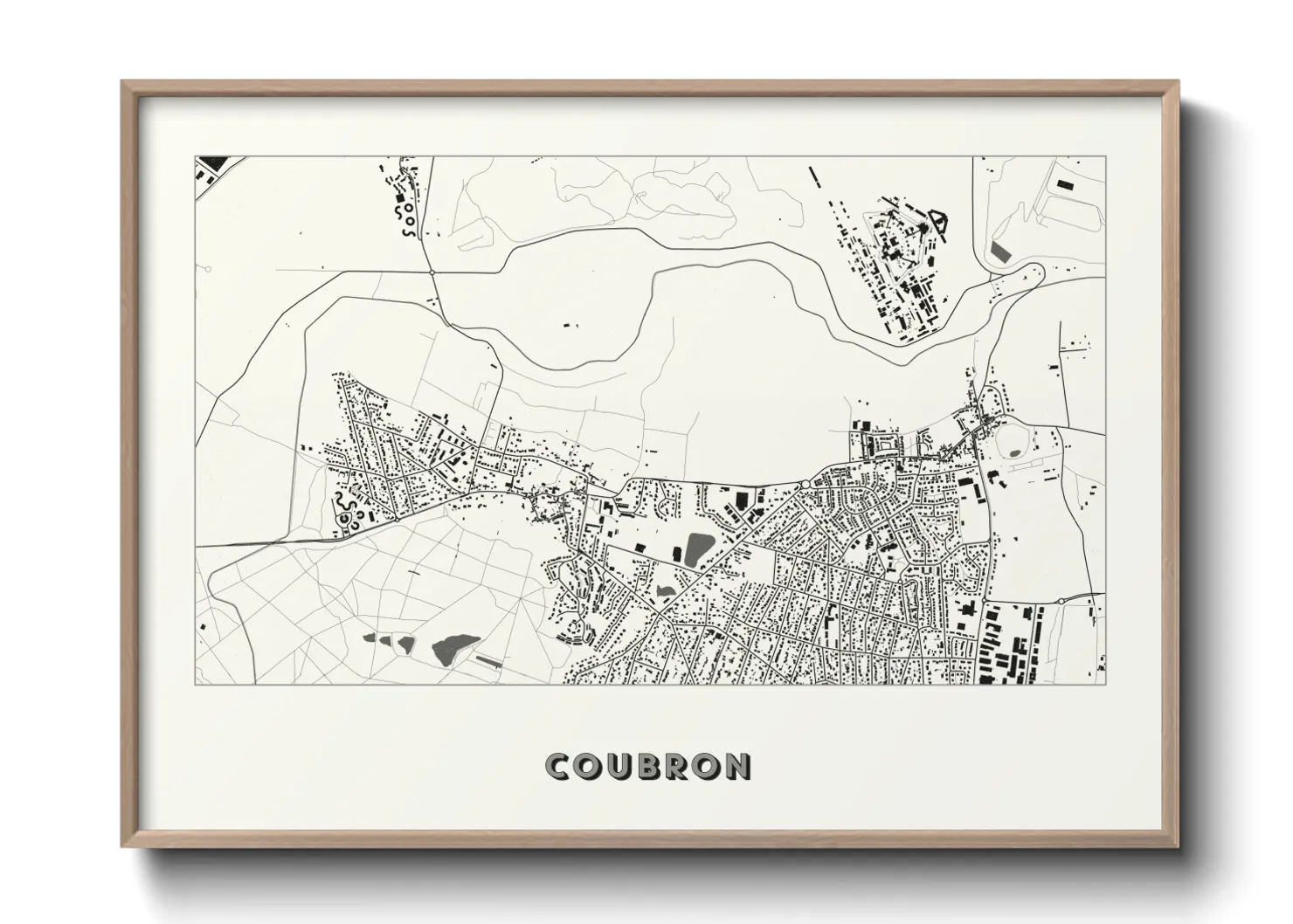 Une affiche de carte sur Coubron