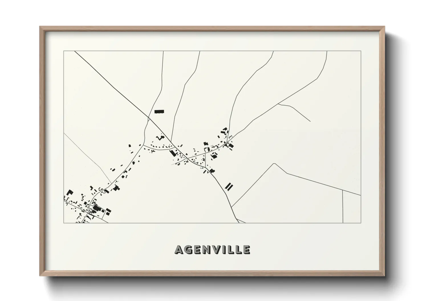 Une affiche de carte sur Agenville
