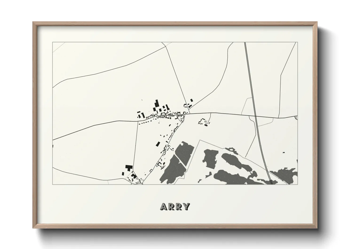 Une affiche de carte sur Arry