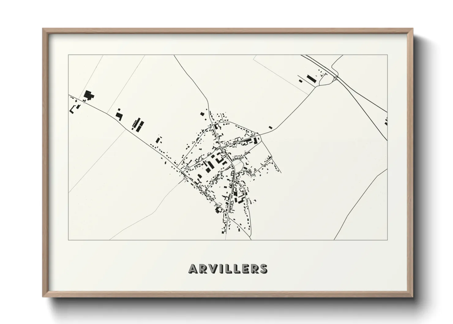Une affiche de carte sur Arvillers