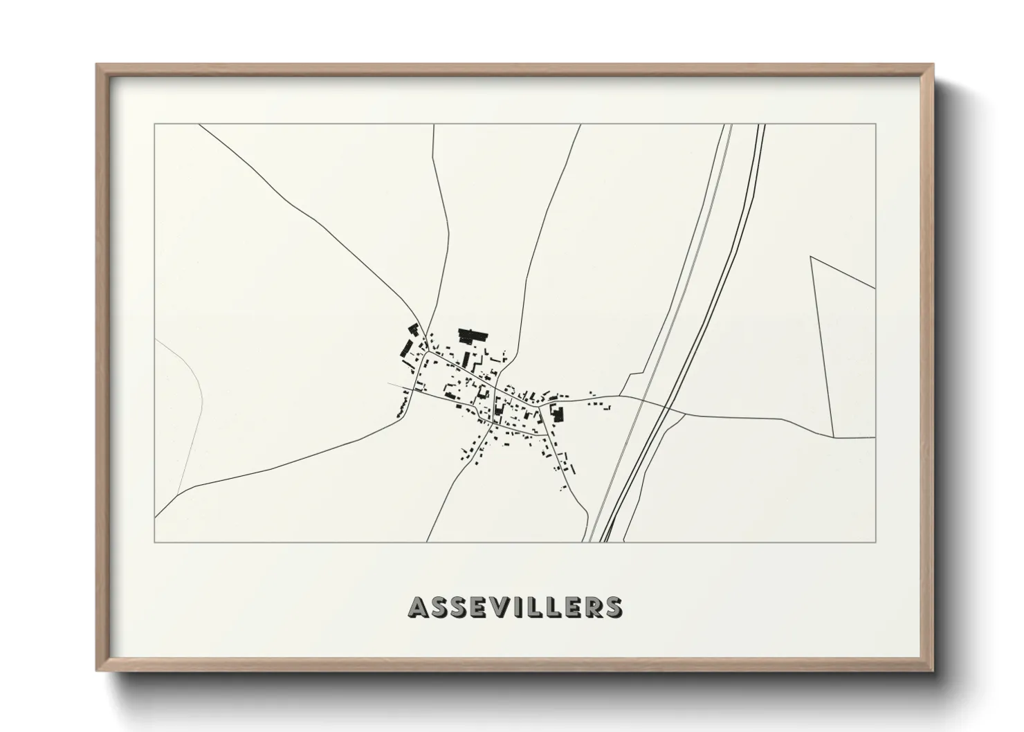 Une affiche de carte sur Assevillers