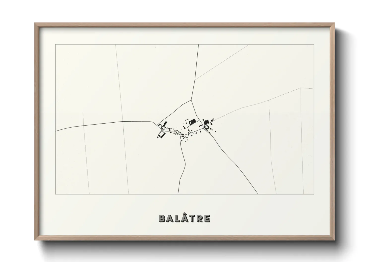 Une affiche de carte sur Balâtre