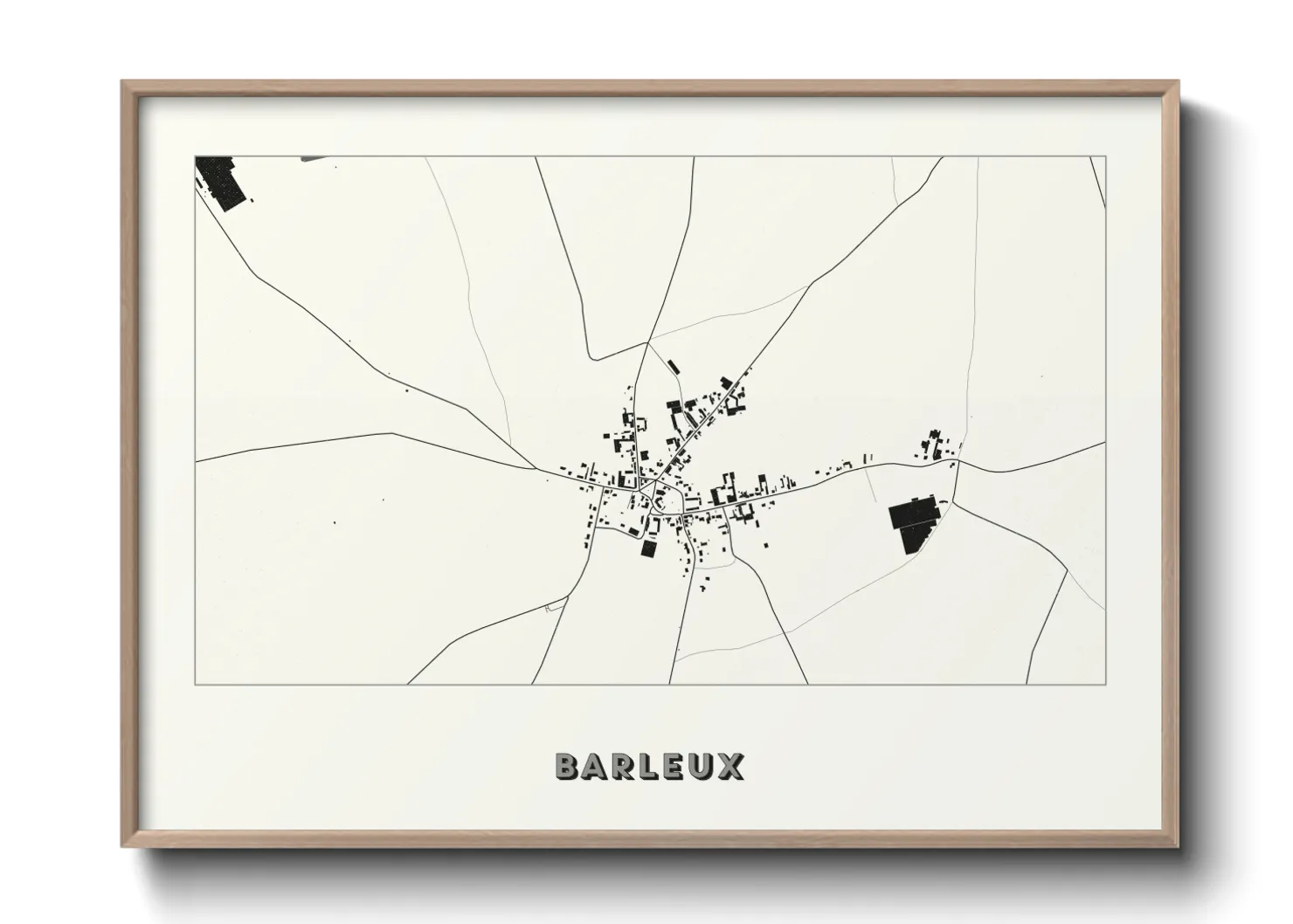 Une affiche de carte sur Barleux
