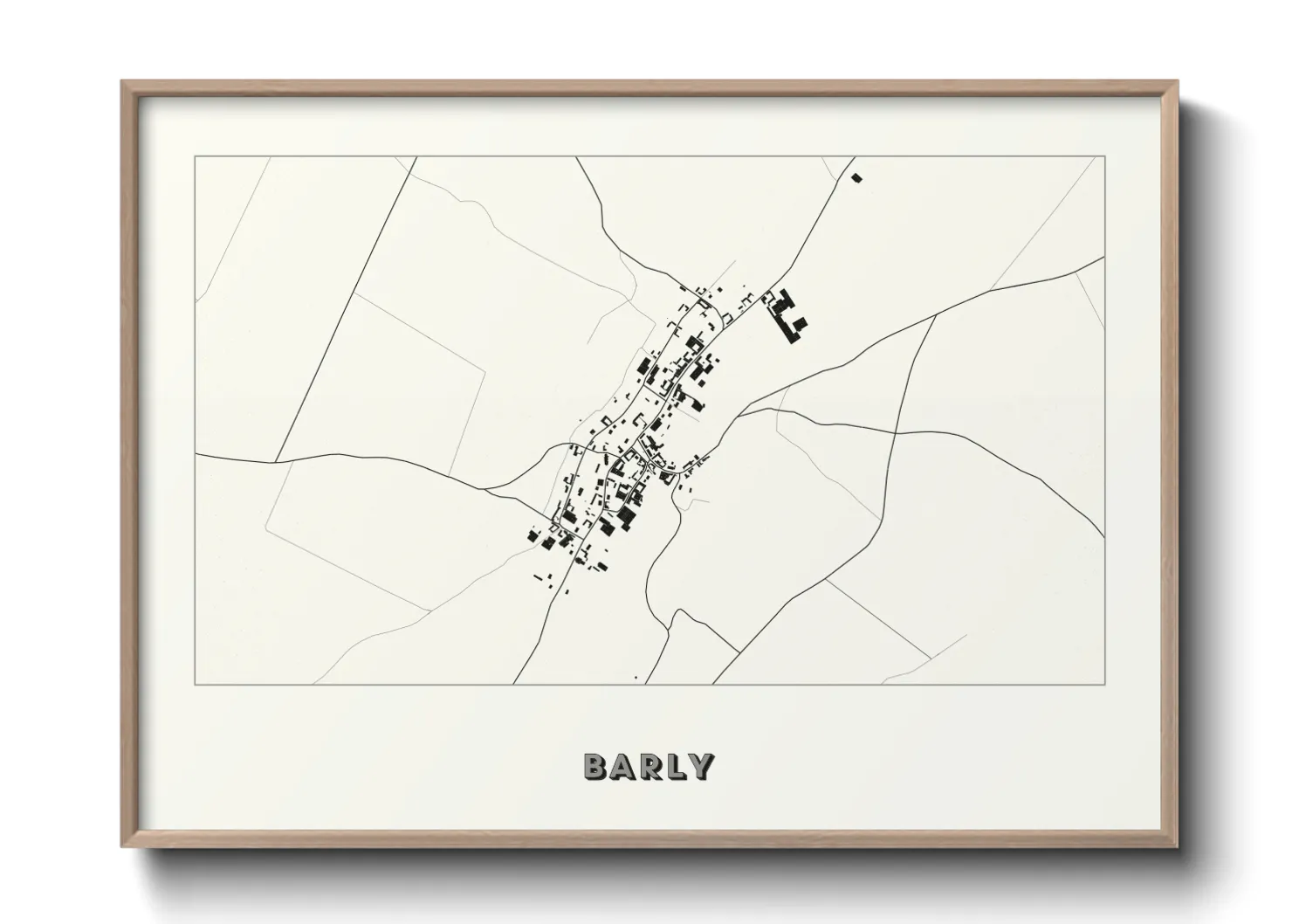 Une affiche de carte sur Barly