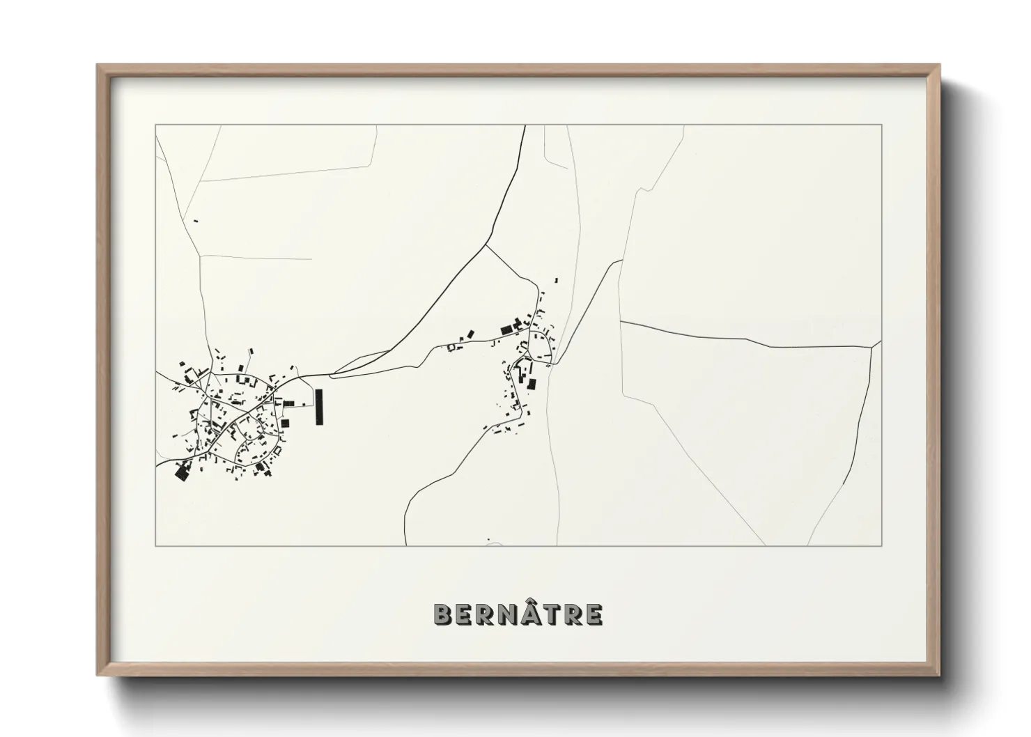 Une affiche de carte sur Bernâtre