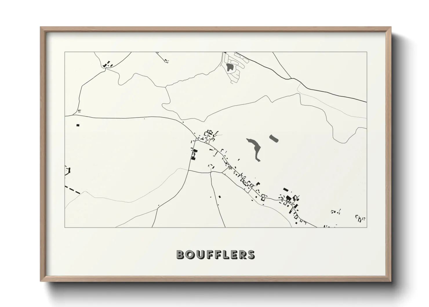 Une affiche de carte sur Boufflers
