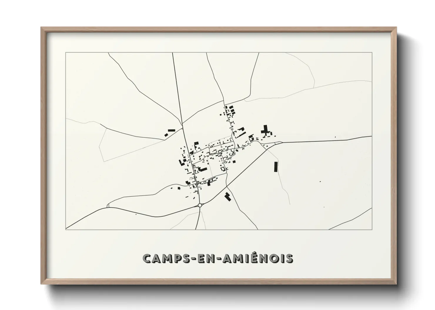 Une affiche de carte sur Camps-en-Amiénois