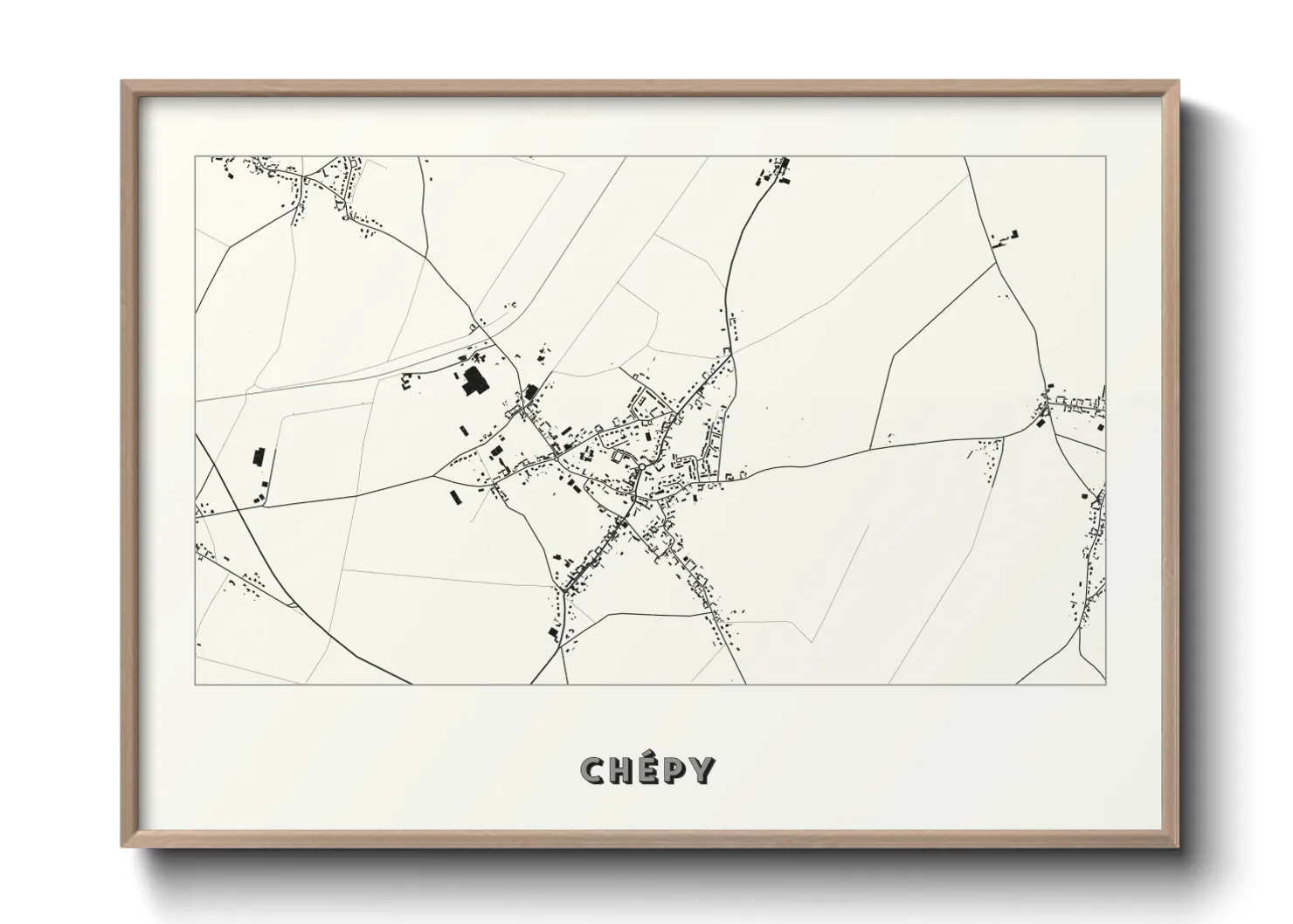 Une affiche de carte sur Chépy