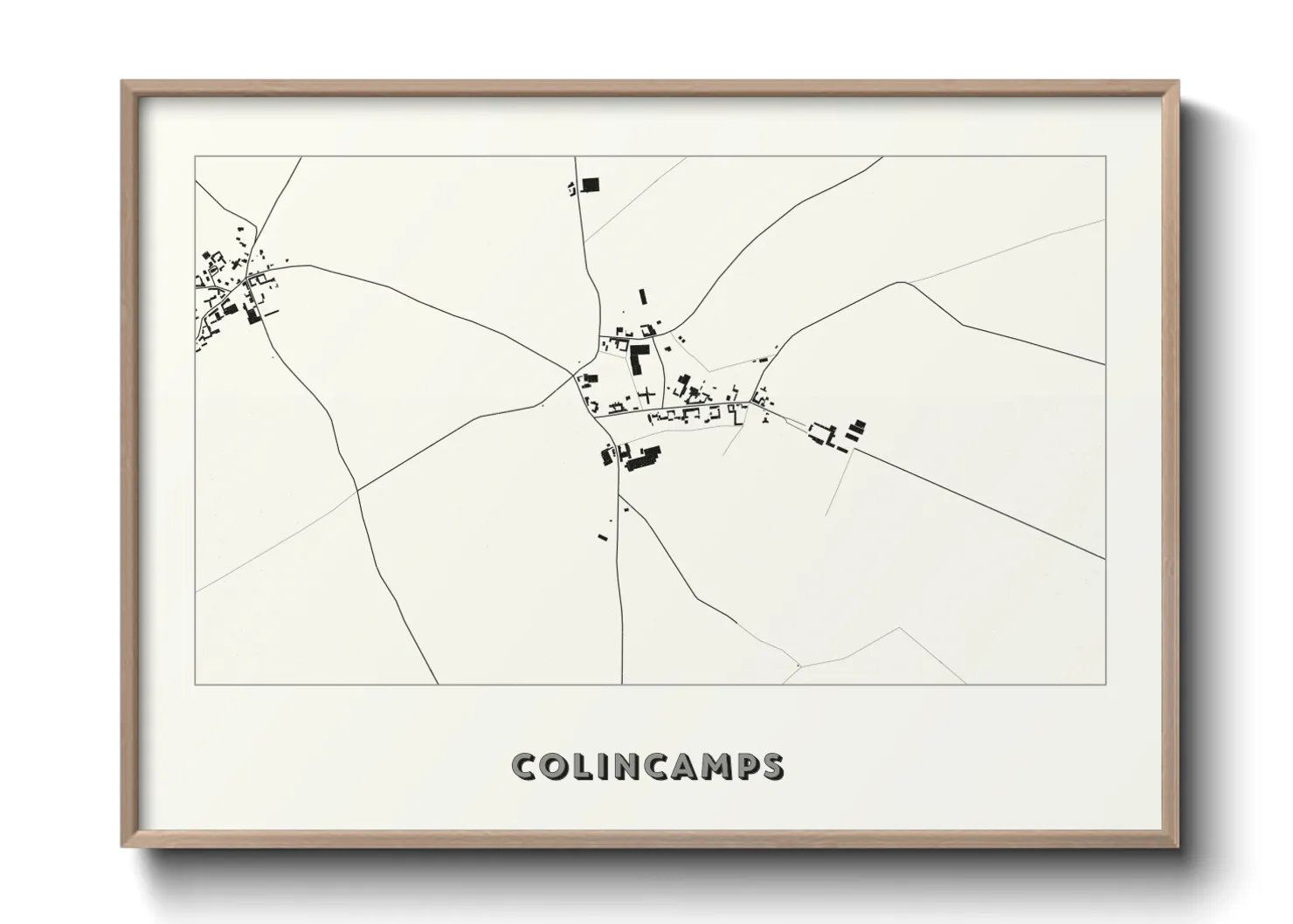 Une affiche de carte sur Colincamps