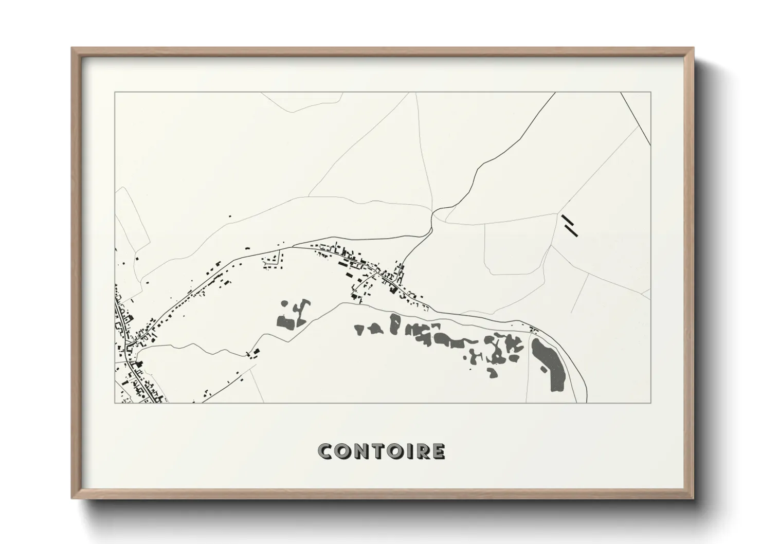 Une affiche de carte sur Contoire